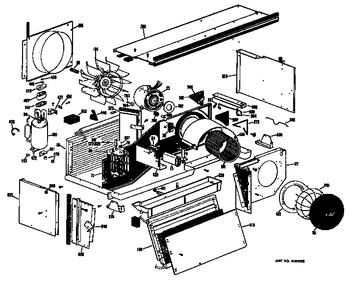 GE A3B509DXALQ1 chassis diagram