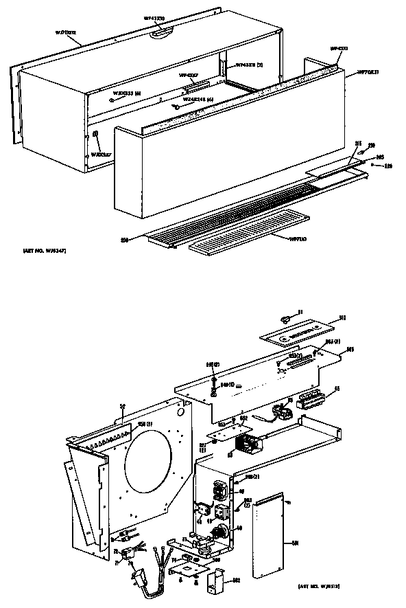 GE A3B568DGELSA cabinet diagram