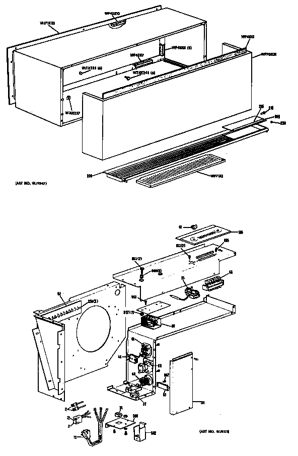 GE A2B348ENFMRA cabinet diagram