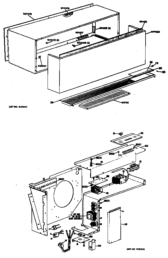 GE A2B559ESASSA cabinet diagram