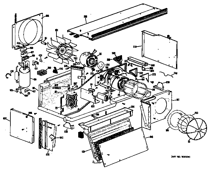 GE A2B579DGASQA chassis diagram