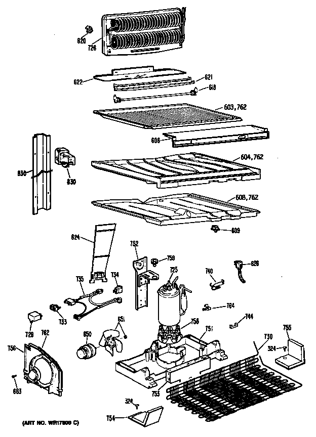 Hotpoint CTX18CPJRWH unit diagram