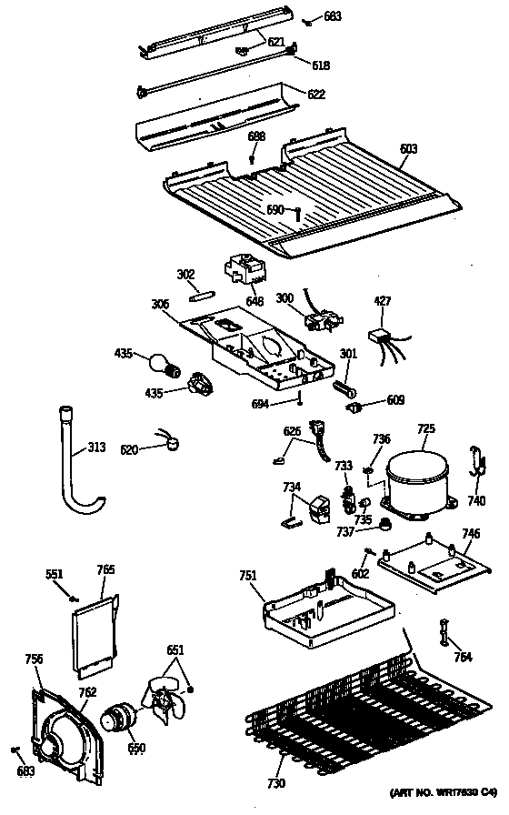 Hotpoint CTE16CYSDRWH unit diagram