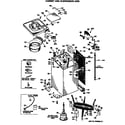 Hotpoint WLW3610SBLWW cabinet and suspension asm. diagram