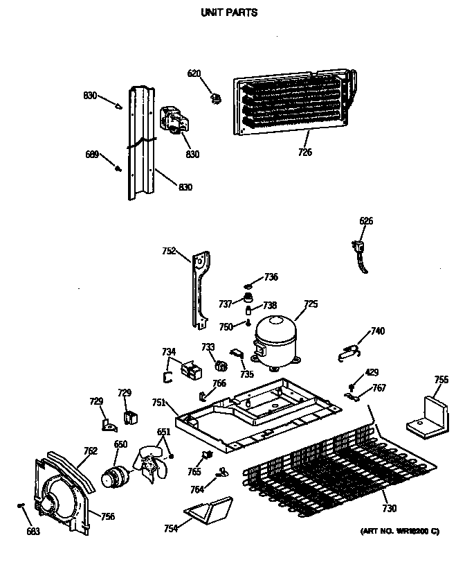 Hotpoint CTX18LASJLWH unit parts diagram