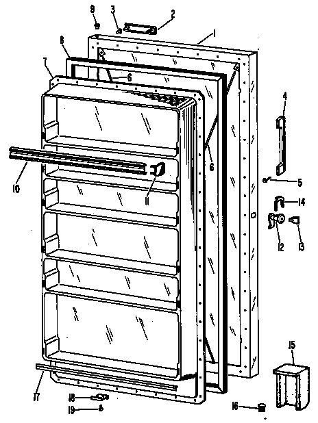 Hotpoint FV21CAD door diagram