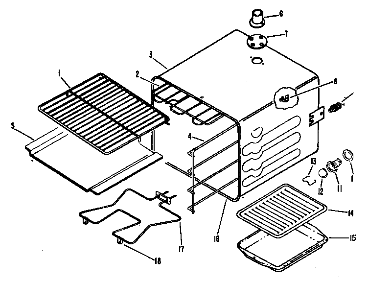 Hotpoint RB636*03 body diagram