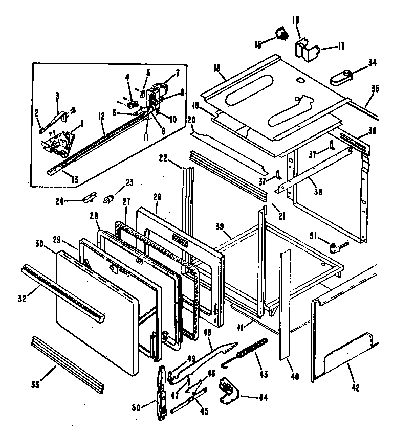 Hotpoint RF764*04 door diagram