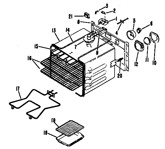 Hotpoint RF764*04 oven diagram