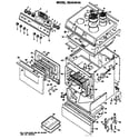 Hotpoint RS46*04 range assembly diagram