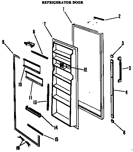 Hotpoint CSF24KMC refrigerator door diagram
