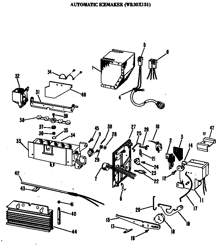 Hotpoint CSF24KMC icemaker diagram