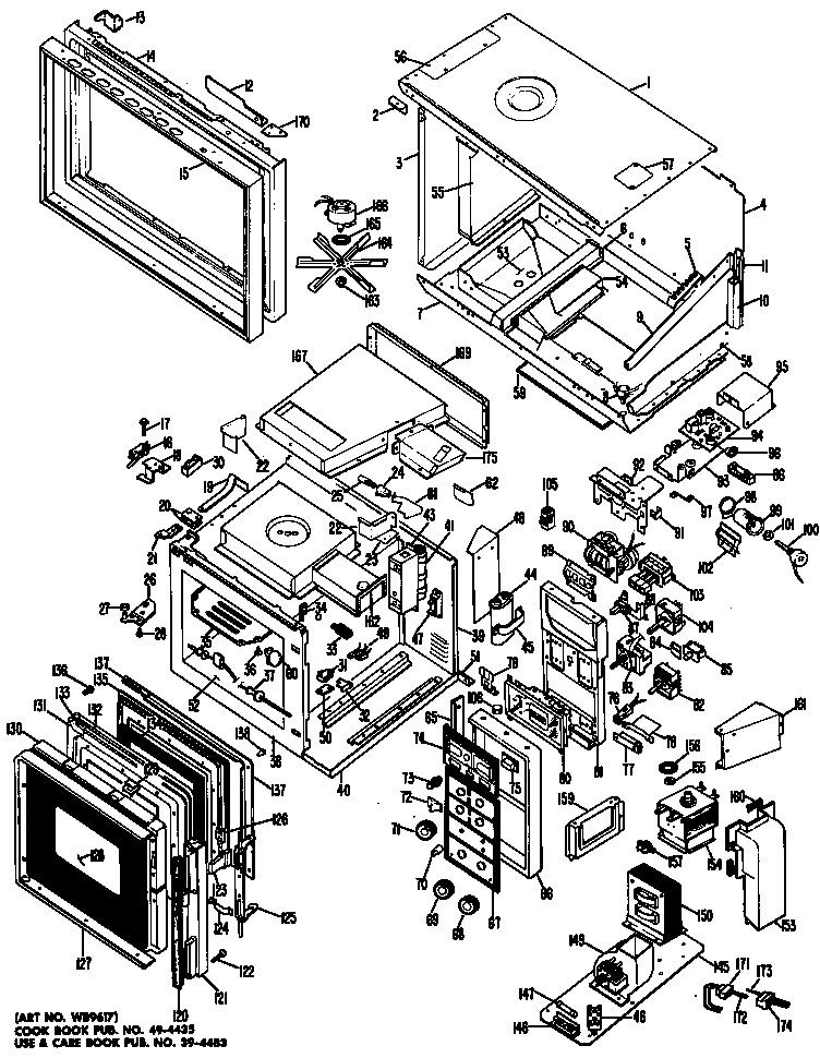 Hotpoint RH966G*D1 oven assembly diagram