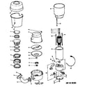 Hotpoint GFC197-01 disposer assembly diagram