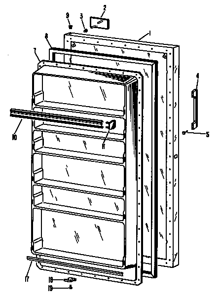 Hotpoint FV10CFC door diagram
