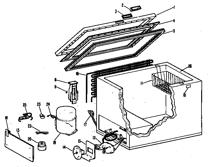 Hotpoint FH10CFD freezer assembly diagram