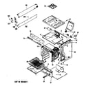 Hotpoint RGB524PJ1 range assembly diagram