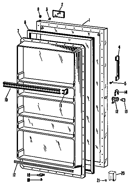 Hotpoint FVF16EKD door diagram