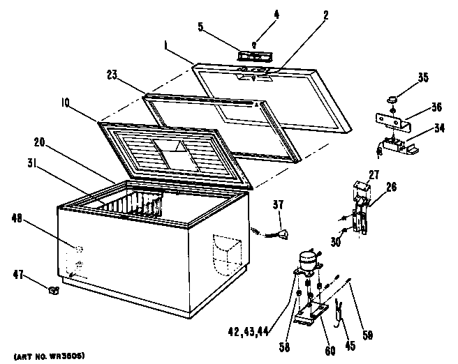 Hotpoint FH10CKC freezer assembly diagram
