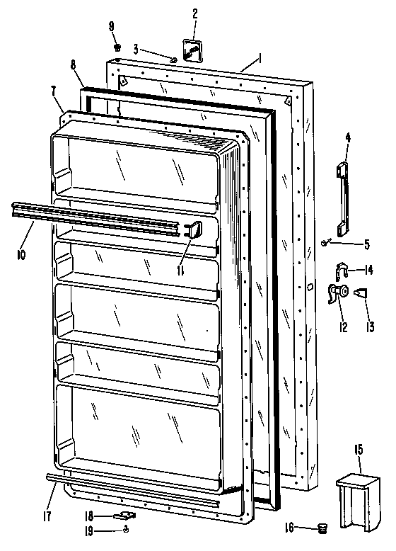 Hotpoint FV10CKC door diagram