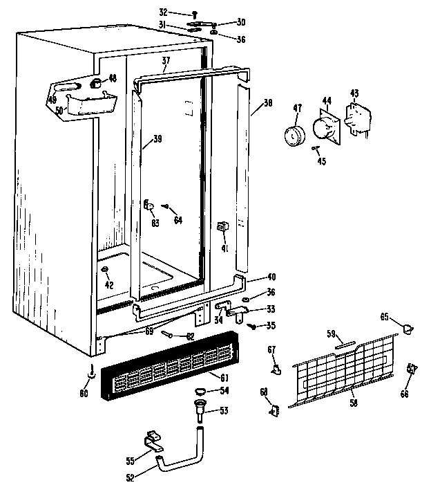 Hotpoint FV10CKC cabinet diagram
