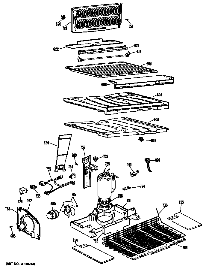 Hotpoint CTX25DKEL unit diagram