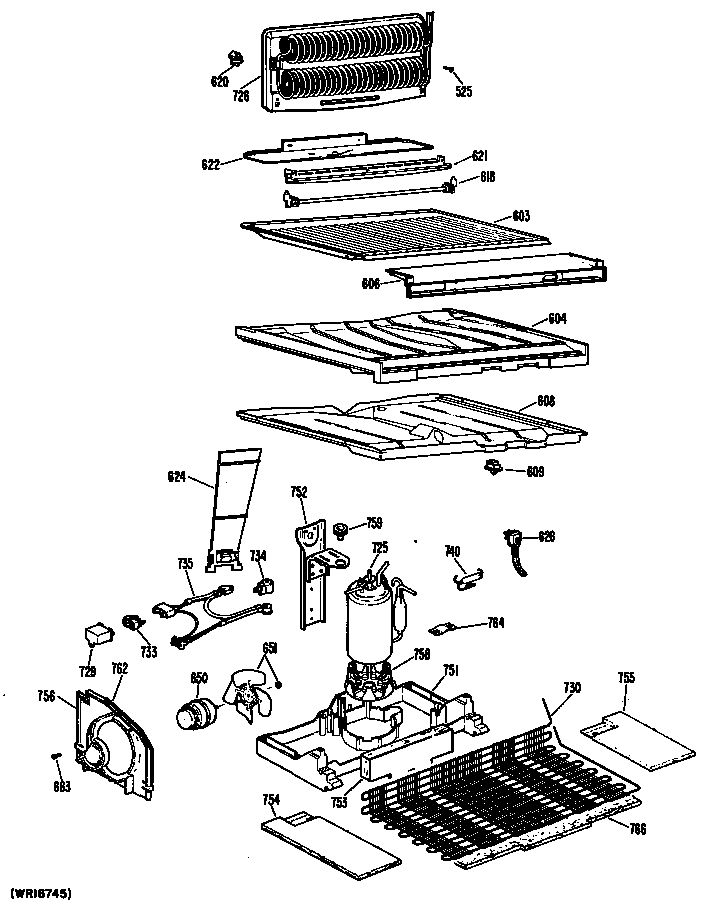 Hotpoint CTX25GKER unit diagram