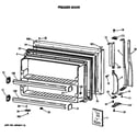 GE MTX21GASNRWH freezer door diagram
