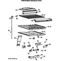 GE MTX21GASNRWH compartment separator parts diagram