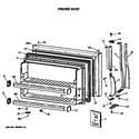 GE MTH21GASNRAD freezer door diagram