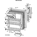 GE MTH21GASNRAD fresh food door diagram