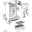 GE MTH16CYSERWH cabinet diagram