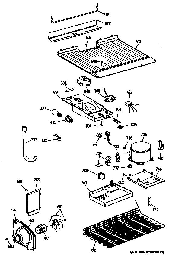 GE MTX16EYSCRAD unit diagram