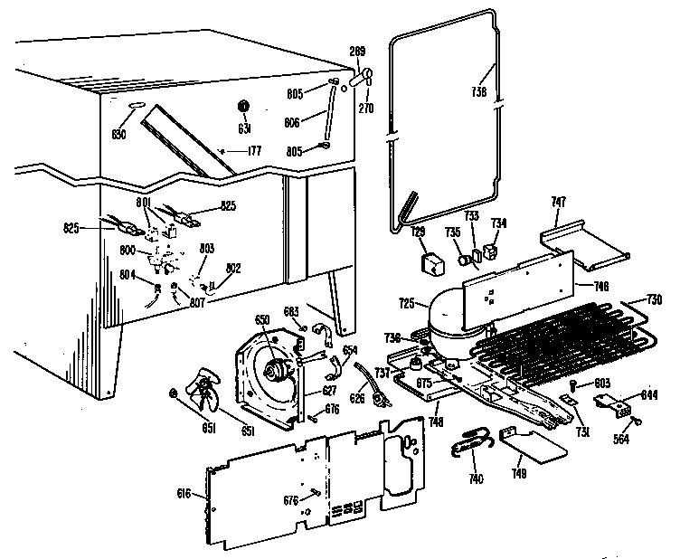 GE MSX22DLB unit diagram