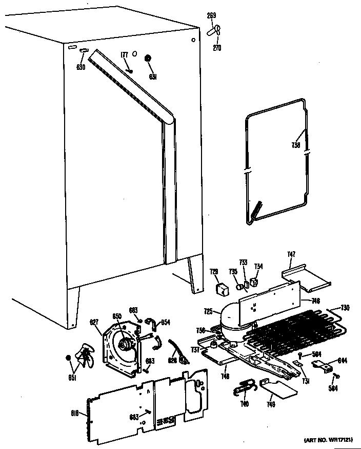 GE MSX22GLB unit diagram