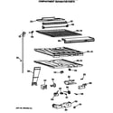 GE MTX18GISERWH compartment separator parts diagram