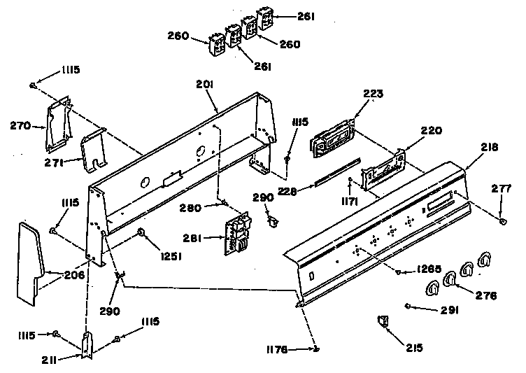 GE 24588L0 control panel diagram