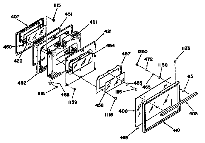 GE 24588L0 door diagram