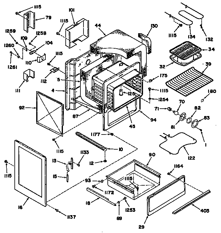 GE 24488W0 oven assembly diagram