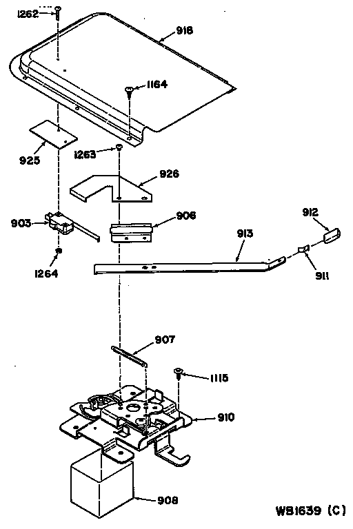 GE 24488W0 lock assembly diagram