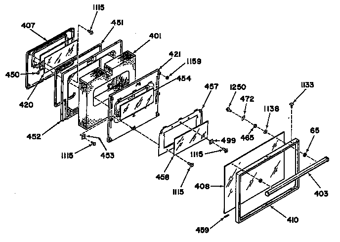 GE 24488W0 door diagram