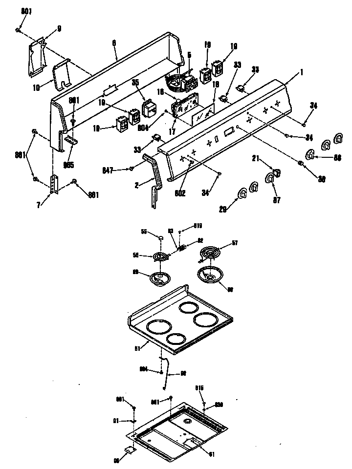GE L3B315GL0 control panel diagram