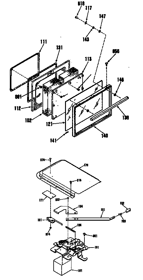 GE L3B315GL0 door diagram