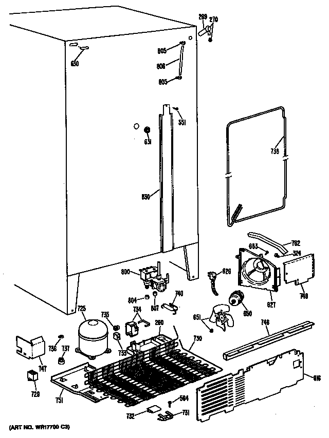 GE MSX24DRAAD unit diagram
