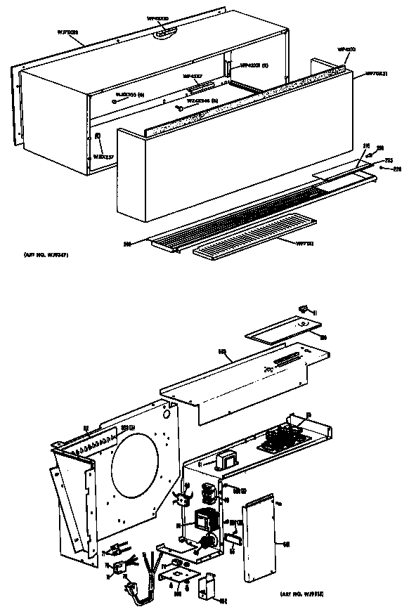 GE A2B578DJCNQA cabinet diagram
