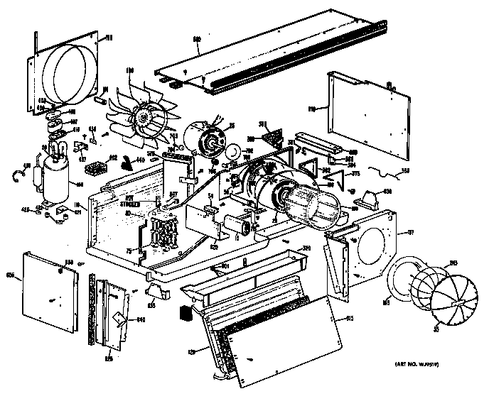 GE A2B578DJCNQA chassis diagram