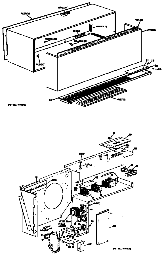 GE A2B578EPGSQA cabinet diagram
