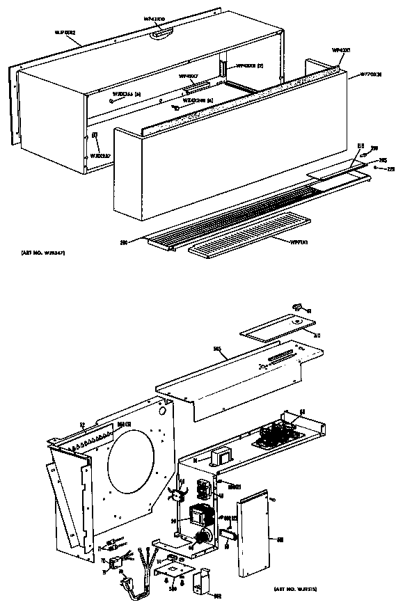 GE A2B748DGCNEA cabinet diagram