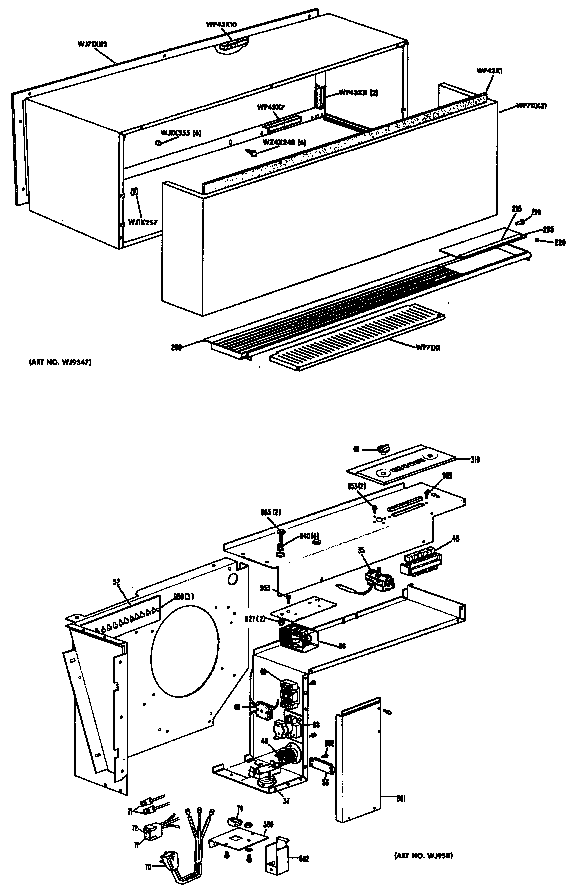 GE A2B768EPFSDA cabinet diagram