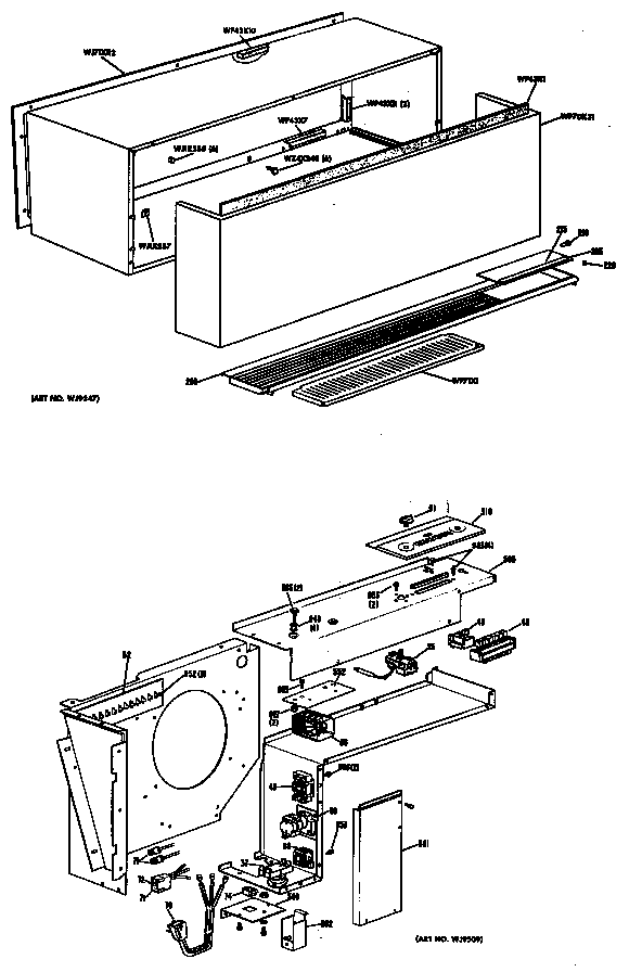 GE A2B748EPGSEA cabinet diagram